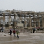 Athen 2009 - Die Akropolis als Baustelle in heftigem Regen! So wird das nix mit guten Fotos... :-(
